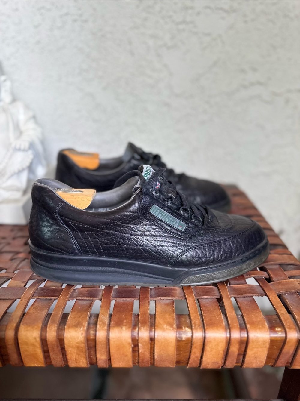 Mephisto Men’s Black Leather Comfort Sneaker